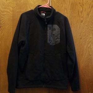 Black full zipper fleece